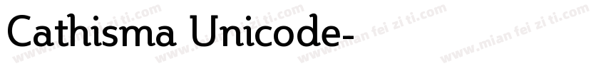 Cathisma Unicode字体转换